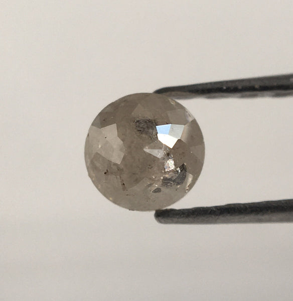 1.32 Ct 4 Pcs Rose Cut Round Shape Grey Color Natural Loose Diamond 3.81 mm to 4.00 mm Rose cut Loose Natural diamond low price SJ51/34
