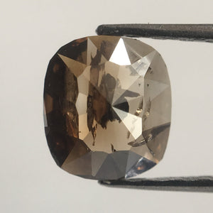 0.57 Ct Oval Shape champagne brown Natural Loose Diamond 5.81 mm X 5.23 mm x 2.07 mm Oval Shape Rose Cut Natural Loose Diamond SJ48/01