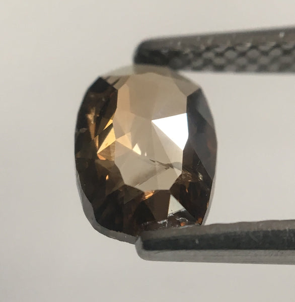 0.68 Ct Oval Shape champagne brown Natural Loose Diamond 7.10 mm X 5.00 mm x 2.02 mm Oval Shape Rose Cut Natural Loose Diamond SJ48/02