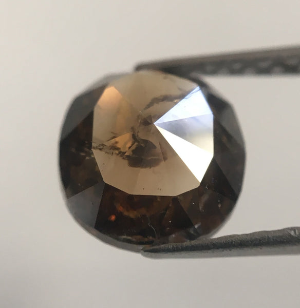 1.37 Ct Oval Brown Natural Loose Diamond 7.79 mm X 7.17 mm X 2.71 mm Natural Loose Diamond SJ48/14