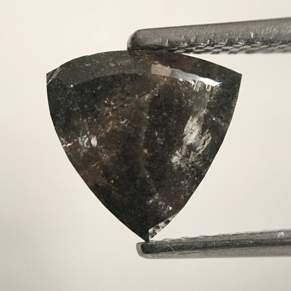 2.06 Ct Triangle Shape Natural Loose Diamond Salt and Pepper 8.43 mm x 8.53 mm X 4.26 mm Natural Gray Loose Diamond for rings SJ48/40