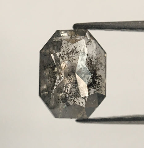 0.59 Ct Gray Emerald shape Natural Loose Diamond, 6.18 mm x 4.71 mm x 2.12 mm natural loose diamond for jewellery SJ49/02