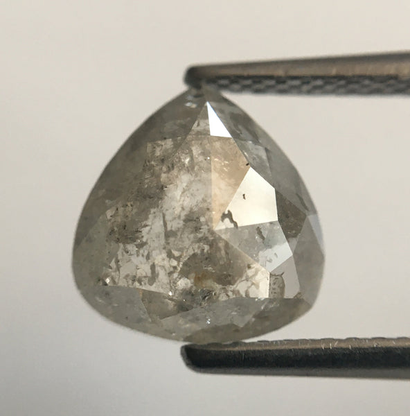 2.12 Ct Light Gray Natural Pear Shape loose Diamond, 8.81 mm X 8.46 mm X 3.29 mm Polished Diamond best for engagement  SJ49/27