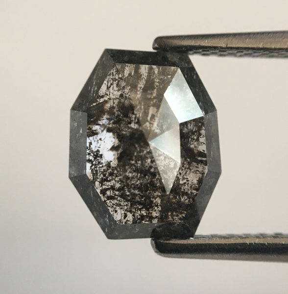 1.72 Salt And Pepper Geometric shape Natural Loose Diamond, 9.21 mm X 7.46 mm X 2.64 mm Natural Loose Diamond SJ49/49