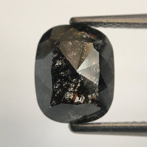 2.25 Ct Salt and Pepper Natural Oval Shape loose Diamond 9.26 mm X 7.48 mm X 3.27 mm Oval Shape Gray Loose Diamond for engagement SJ49/53
