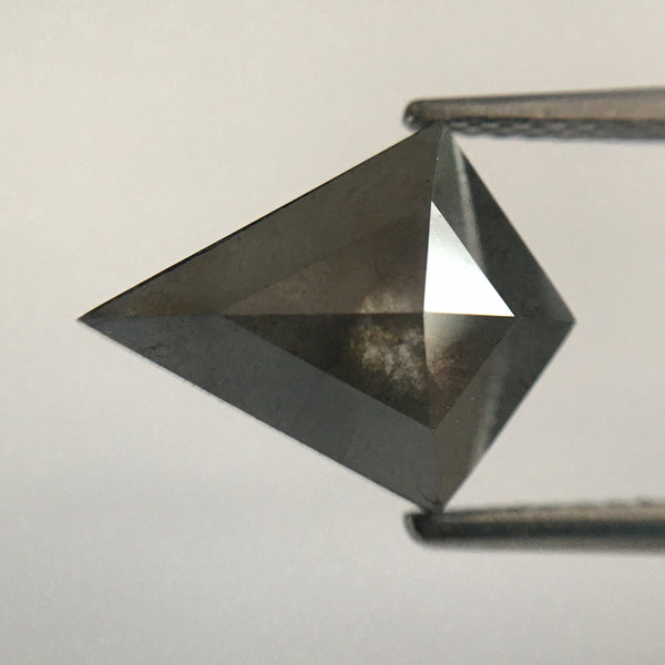 3.32 Ct Kite Shape Natural Loose Diamond 12.35 mm X 9.90 mm x 4.90 mm Fancy Dark Grey Color Natural Loose Diamond use for Jewelry SJ30/10