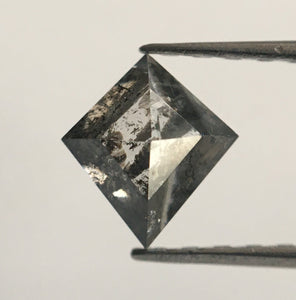 0.80 Ct Kite Shape Natural Loose Diamond, 6.58 mm x 5.96 mm X 3.32 mm Salt and Pepper Natural Loose Diamond use for solitaire ring SJ50/41