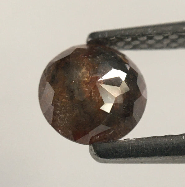 0.70 Ct Dark Brown Round Shape Rose cut Loose Natural Diamonds, 5.58 mm X 2.58 mm Rose cut Round Natural Loose Diamond low price SJ51/06