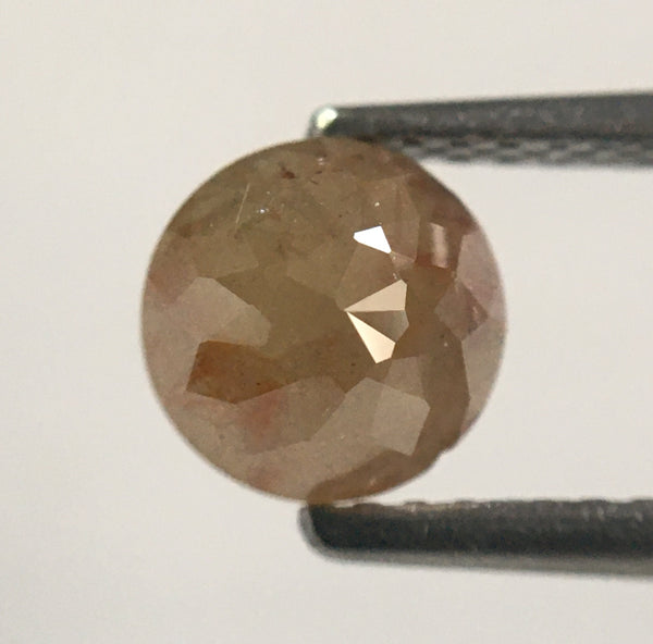 1.18 Ct Yellowish Brown Round Shape Rose Cut Loose Natural Diamonds, 5.96 mm X 3.74 mm Rose cut Loose Natural diamond low price SJ51/11