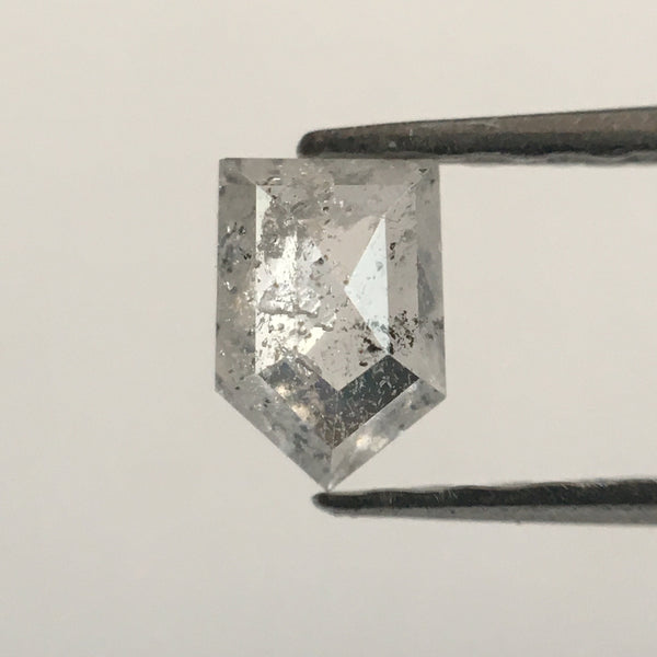 2 Pcs 0.47 Ct Fancy Grey 4.45 mm X 3.05 mm X 1.75 mm Pentagon shape Natural Loose Diamond Use for Jewelry making SJ52/207