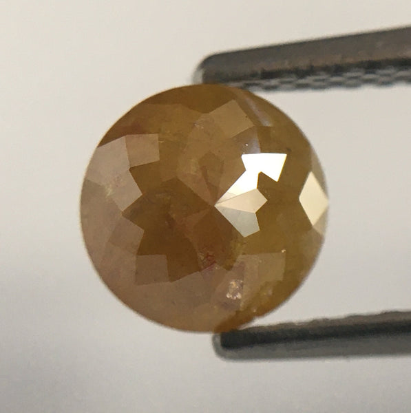 1.15 Ct Yellowish Brown Round Shape Rose Cut Loose Natural Diamonds, 5.93 mm X 3.67 mm Rose cut Loose Natural diamond low price SJ51/16