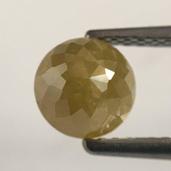 1.17 Ct Yellow Round Shape Rose cut Natural Loose Diamonds, 5.96 mm x 3.78 mm Round Shape Rose cut Natural Loose Diamond SJ51/17
