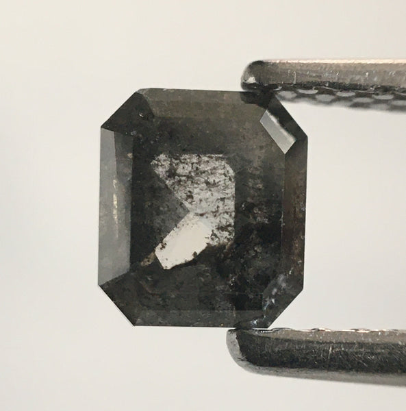 0.59 Ct Grey Emerald Shape Natural Loose Diamond, 4.96 mm X 4.35 mm X 2.56 mm Emerald Shape Natural Loose Diamond SJ52/46