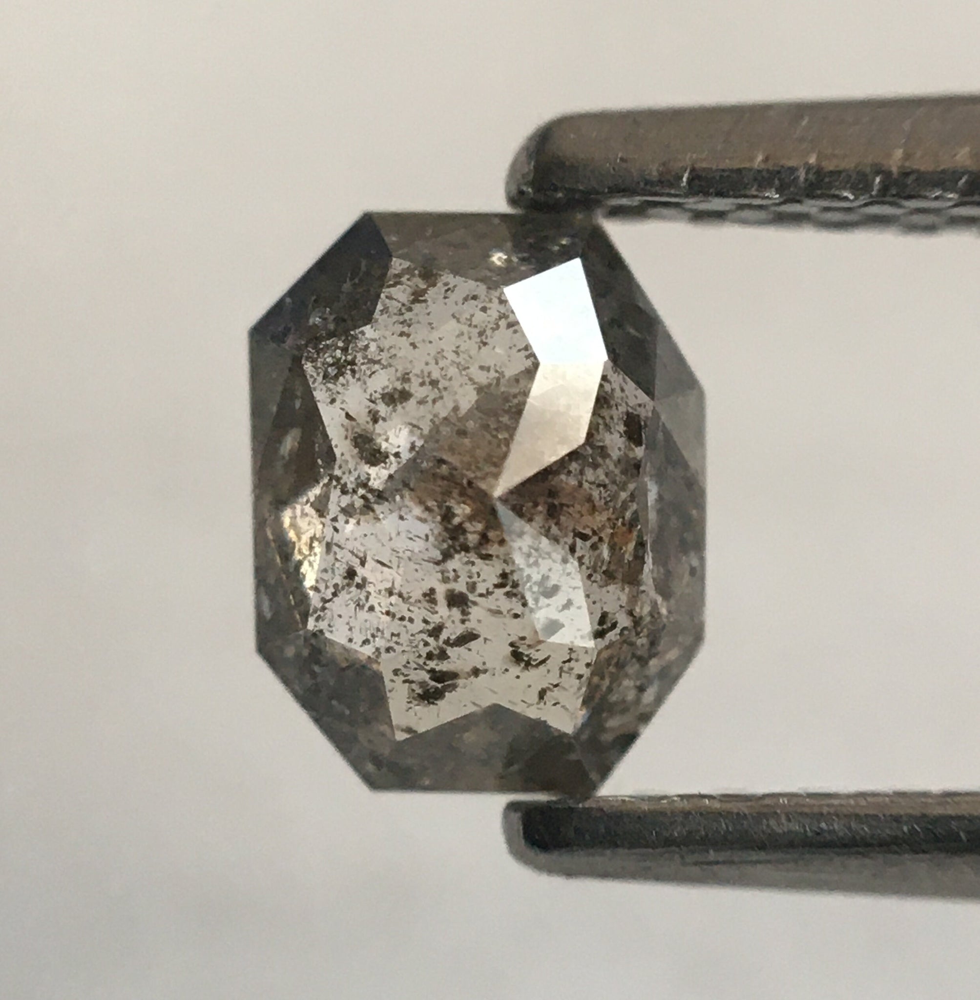 0.50 Ct Grey Emerald Shape Natural Loose Diamond, 5.69 mm X 4.34 mm X 2.17 mm Emerald Shape Natural Loose Diamond SJ52/47