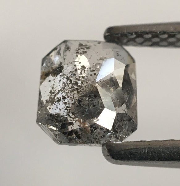 0.48 Ct Grey Emerald Shape Natural Loose Diamond, 5.41 mm X 4.85 mm X 1.82 mm Emerald Shape Natural Loose Diamond SJ52/49