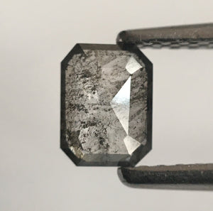 0.44 Ct Grey Emerald Shape Natural Loose Diamond, 5.34 mm X 4.05 mm X 1.68 mm Emerald Shape Natural Loose Diamond SJ52/50
