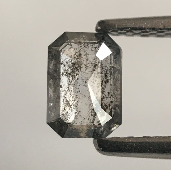0.38 Ct Grey Emerald Shape Natural Loose Diamond, 5.51 mm X 3.87 mm X 1.73 mm Emerald Shape Natural Loose Diamond SJ52/52