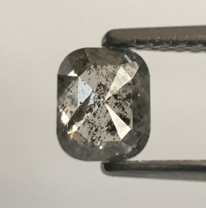 0.81 Ct Grey Emerald Shape Natural Loose Diamond, 5.74 mm X 4.70 mm X 2.87 mm Emerald Shape Natural Loose Diamond SJ52/55