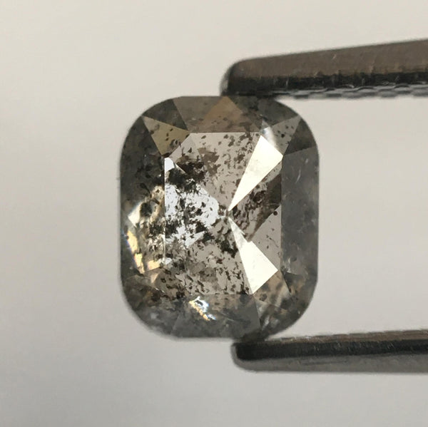0.81 Ct Grey Emerald Shape Natural Loose Diamond, 5.74 mm X 4.70 mm X 2.87 mm Emerald Shape Natural Loose Diamond SJ52/55