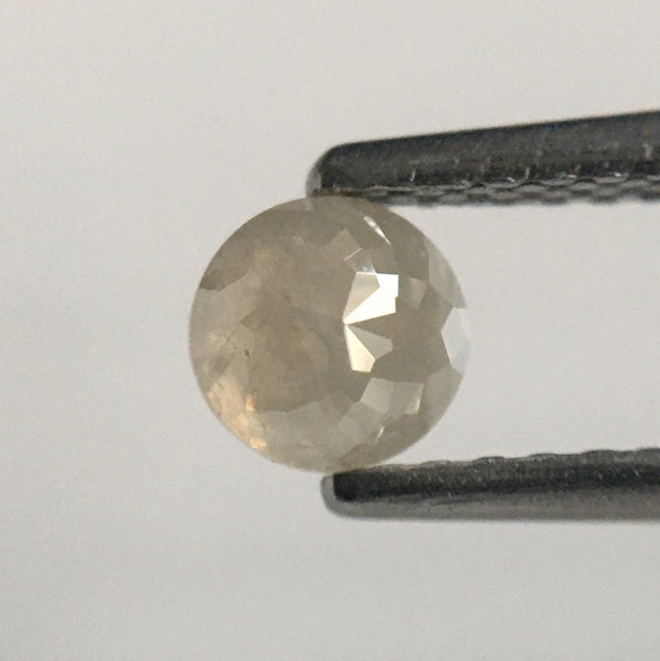 2.69 Ct Round Rose Cut Natural Loose Diamond,  6 Pcs 4.30 mm to 4.38 mm Grey Color Round Shape Rose Cut Natural Diamond SJ51/29