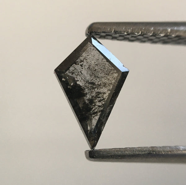0.35 Ct Kite shape Natural Loose Diamond Fancy Gray, 7.31 mm X 4.83 mm X 1.60 mm Kite Shape Brilliant grey Loose Diamond SJ52/65