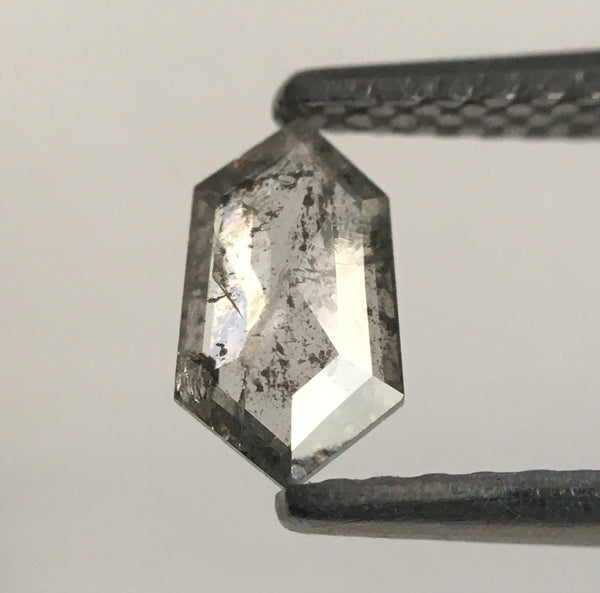 0.34 Ct Natural Loose Diamond Hexagon Shape 6.69 mm X 3.83 mm X 1.43 mm, Fancy Grey Hexagon Shape Loose Diamond Use for Jewellery SJ53/11