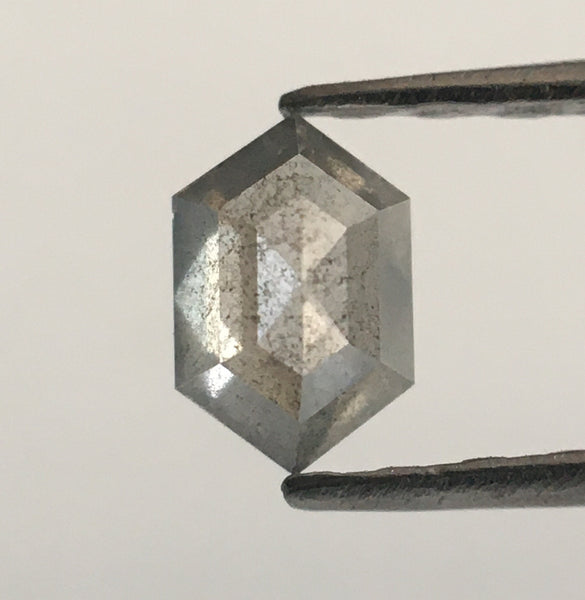 0.19 Ct Fancy Gray Natural Loose Diamond Hexagon Shape 4.60 mm X 3.01 mm X 1.74 mm Hexagon Shape Loose Diamond Use for Jewellery SJ53/65