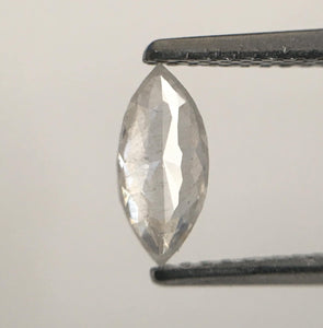 0.34 Ct White Gray Color Marquise Shaped Brilliant Cut Natural Loose Diamond, 7.80 mm x 3.53 mm x 1.92 mm Light Gray Loose Diamond SJ54/05