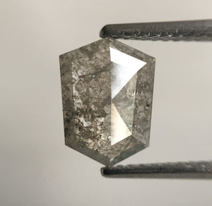 1.44 Ct Hexagon Shape Gray Color Natural Loose Diamond, 9.11 mm x 6.79 mm X 2.21 mm Geometry Shape Natural Loose Diamond SJ55/30