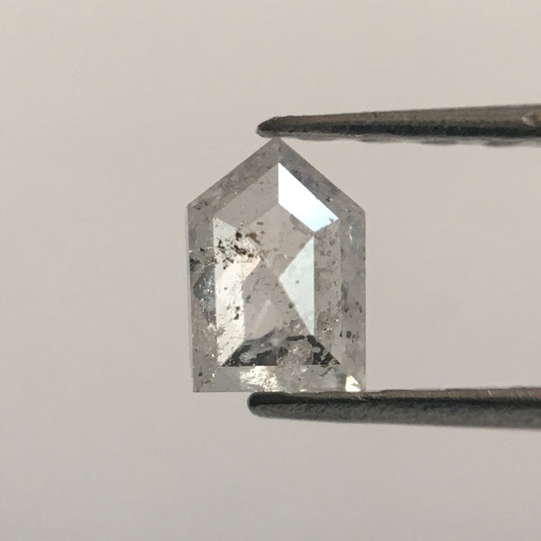 2 Pcs 0.47 Ct Fancy Grey 4.45 mm X 3.05 mm X 1.75 mm Pentagon shape Natural Loose Diamond Use for Jewelry making SJ52/207