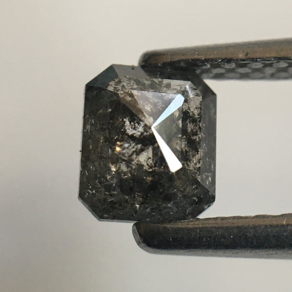 0.53 Ct Natural Dark Gray Emerald Shape Loose Diamond, 4.98 m x 4.20 mm x 2.38 mm Emerald shape natural loose diamond for jewelry SJ55/44