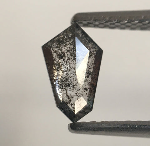 0.51 Ct Grey Natural Shield Shape Natural Loose Diamond, 7.47 mm X 4.54 mm X 1.95 mm Shield Shape Loose Diamond best for rings SJ52/38