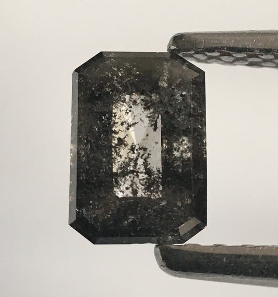 0.40 Ct Grey Emerald Shape Natural Loose Diamond, 5.64 mm X 3.98 mm X 1.68 mm Emerald Shape Natural Loose Diamond SJ52/48