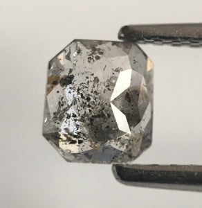 0.48 Ct Grey Emerald Shape Natural Loose Diamond, 5.41 mm X 4.85 mm X 1.82 mm Emerald Shape Natural Loose Diamond SJ52/49