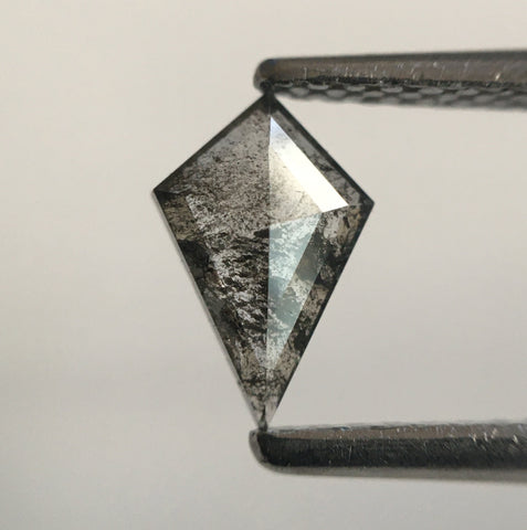 0.35 Ct Kite shape Natural Loose Diamond Fancy Gray, 7.31 mm X 4.83 mm X 1.60 mm Kite Shape Brilliant grey Loose Diamond SJ52/65