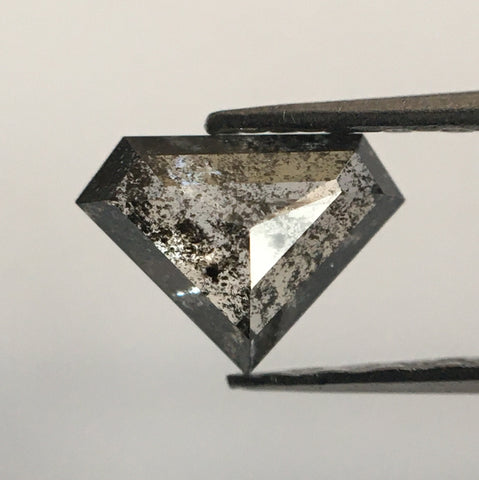0.40 Ct Grey Color Diamond Shape Salt and Pepper Natural Loose Diamond, 4.46 mm x 6.13 mm x 2.06 mm Natural Loose Diamond for ring SJ53/03