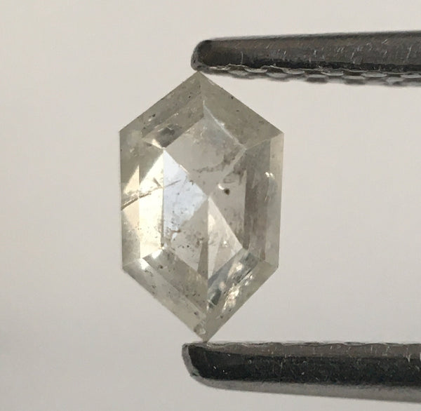 0.34 Ct Hexagon shape Natural Loose Diamond, 5.64 mm X 3.41 mm X 1.99 mm Fancy grey color hexagon cut loose diamond for Jewellery SJ53/07