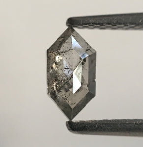 0.43 Ct Hexagon Shape Fancy Grey Natural Loose Diamond, 6.61 mm X 3.52 mm X 2.07 mm Fancy Shape Loose diamond Use for Jewellery SJ53/12