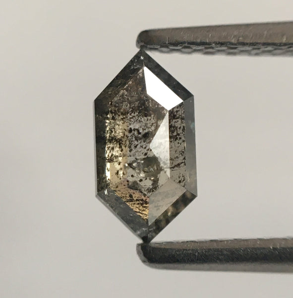 0.47 Ct Fancy Gray Hexagon Shape Natural Loose Diamond, 6.84 mm X 3.53 mm X 2.07 mm Fancy Shape Loose diamond Use for Jewellery SJ53/13
