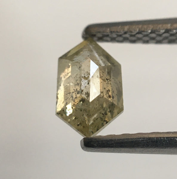 0.51 Ct Hexagon Shape Yellowish Gray Color Natural Loose Diamond, 6.39 mm x 3.93 mm X 2.52 mm Geometry Shape Natural Loose Diamond SJ56/24