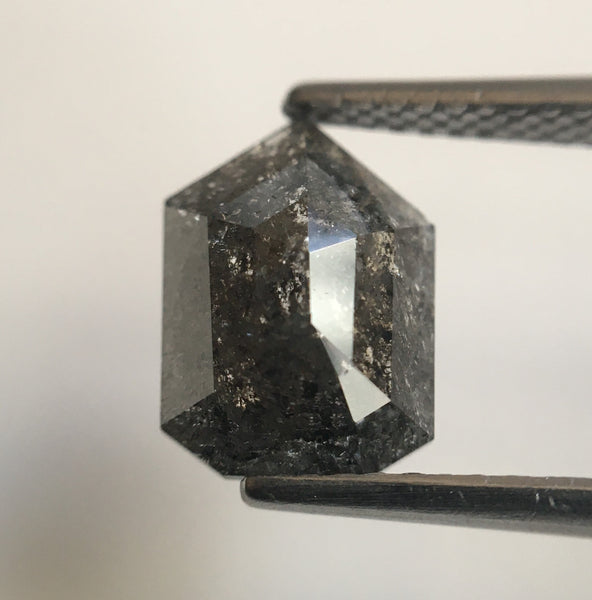 1.78 Ct Shield shape natural loose diamond 9.87 mm X 7.14 mm X 3.04 mm Fancy Grey geometric shape natural loose polished diamond SJ56/29
