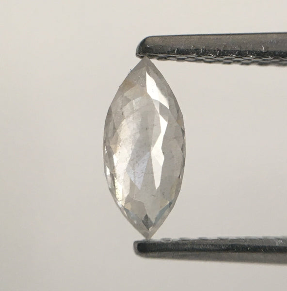 0.34 Ct White Gray Color Marquise Shaped Brilliant Cut Natural Loose Diamond, 7.80 mm x 3.53 mm x 1.92 mm Light Gray Loose Diamond SJ54/05
