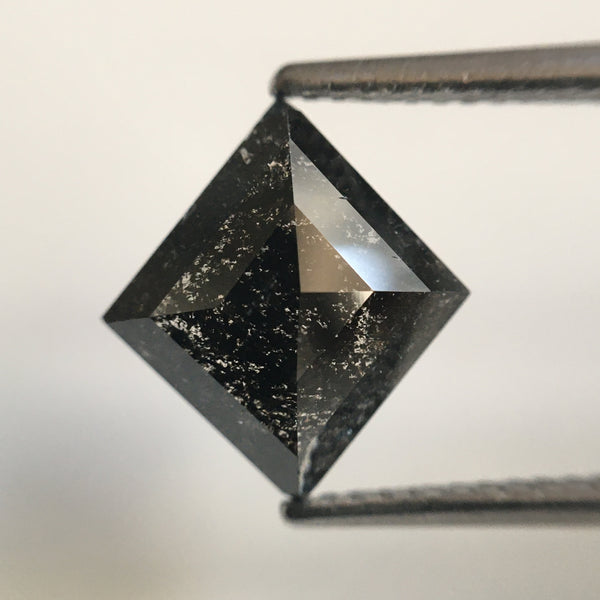 2.19 Ct Rhombus shape Natural Loose Diamond 11.22 mm X 10.16 mm X 3.33 mm Grey Black Color Kite shape Diamond Use for Jewellery SJ54/26
