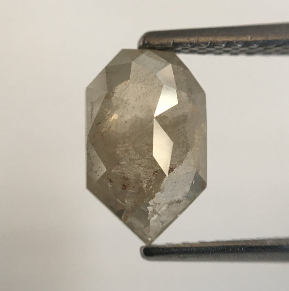 1.34 Ct Shield Shape Light Gray Color Natural Loose Diamond, 9.45 mm x 5.82 mm x 2.86 mm Geometry shape Natural Loose Diamond SJ56/04
