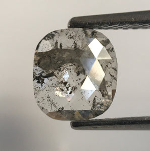 1.12 Ct Oval Shape Fancy Grey Color Rose Cut Natural Loose Diamond, 7.60 mm x 6.84 mm X 1.92 mm Oval Shape Shape Loose Diamond SJ56/10