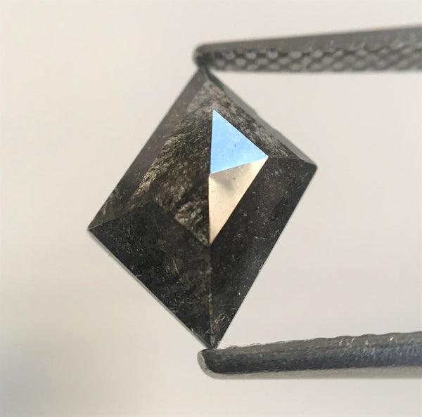 1.17 Ct 7.59 mm X 5.86 mm X 2.44 mm Fancy Grey Color Parallelogram Shape Natural Loose Diamond, geometric Shape Grey Diamond SJ56/11
