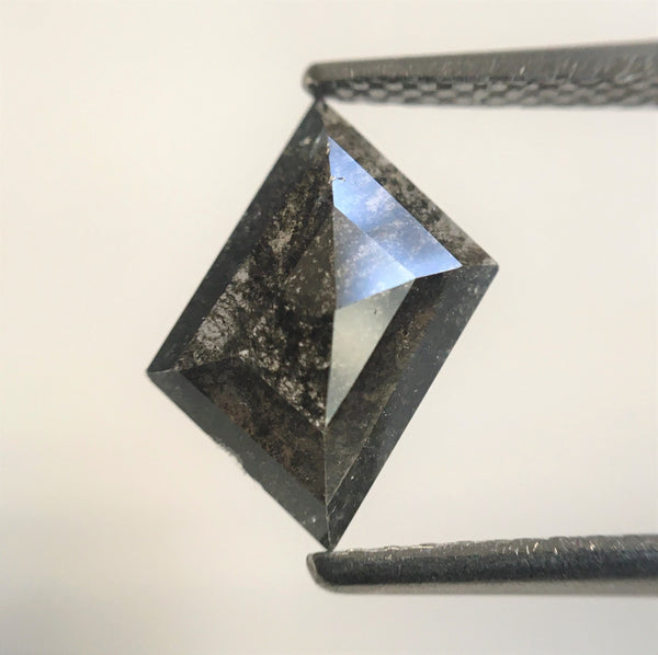1.17 Ct 7.59 mm X 5.86 mm X 2.44 mm Fancy Grey Color Parallelogram Shape Natural Loose Diamond, geometric Shape Grey Diamond SJ56/11