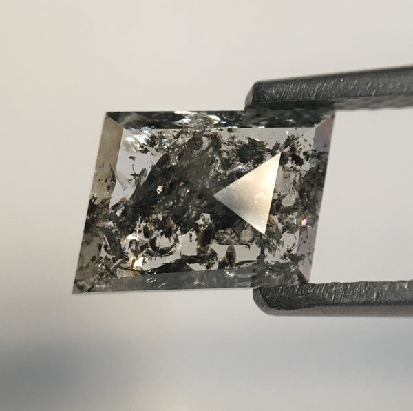 1.03 Ct Fancy Grey Parallelogram Shape Natural Loose Diamond, 7.26 mm X 5.61 mm X 2.09 mm Geometric Shape Grey Natural Loose Diamond SJ56/20