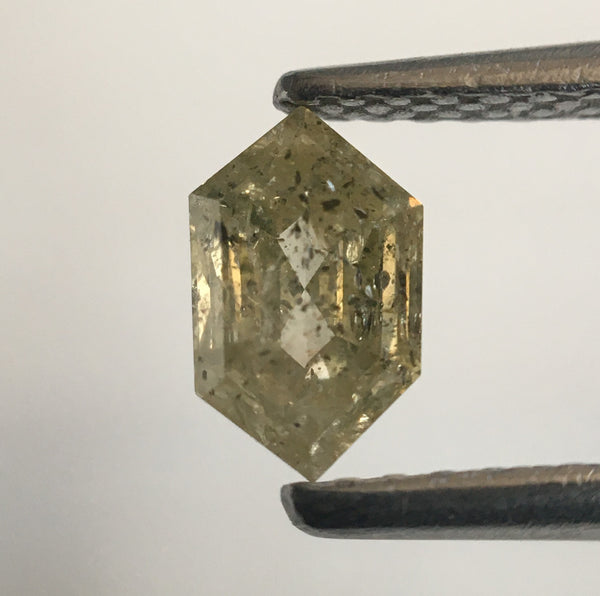 0.51 Ct Hexagon Shape Yellowish Gray Color Natural Loose Diamond, 6.39 mm x 3.93 mm X 2.52 mm Geometry Shape Natural Loose Diamond SJ56/24