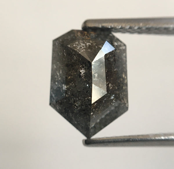 1.78 Ct Shield shape natural loose diamond 9.87 mm X 7.14 mm X 3.04 mm Fancy Grey geometric shape natural loose polished diamond SJ56/29